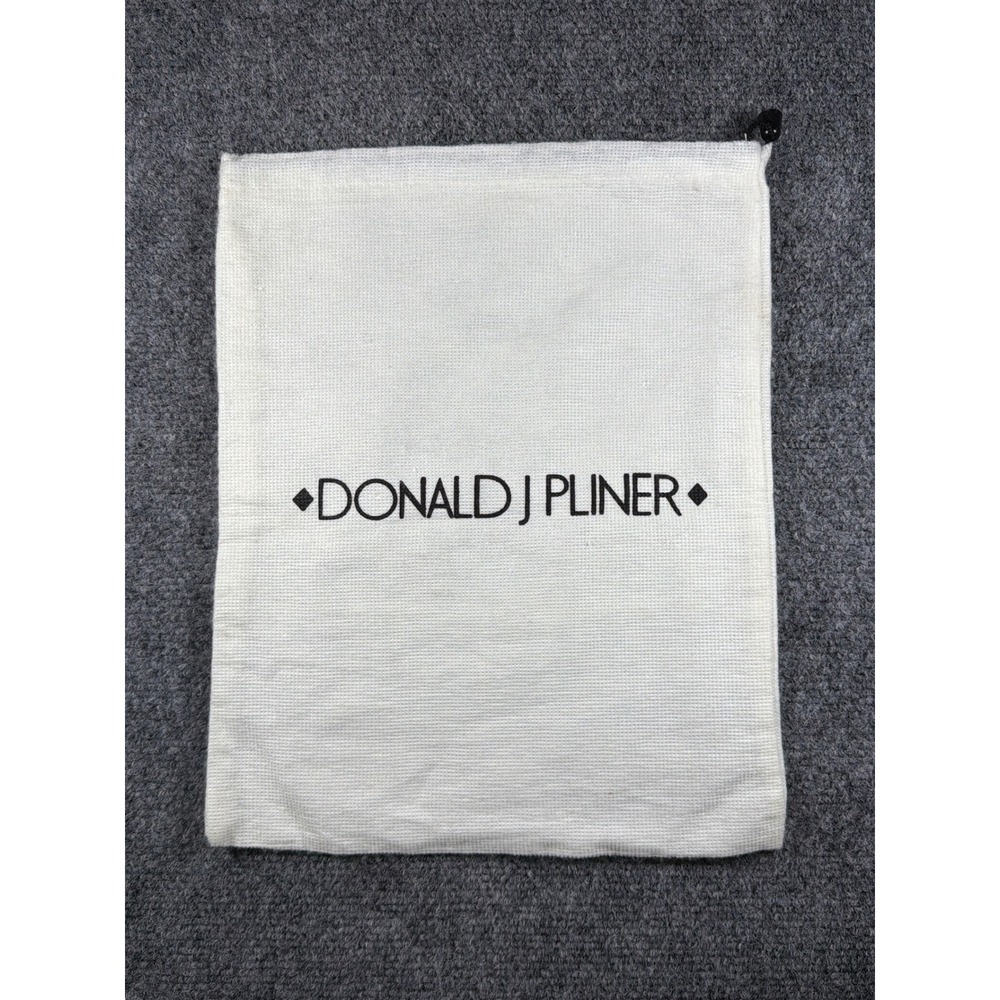 Donald J Pliner White Woven Drawstring Dust‎ Bag for Shoes or Handbags